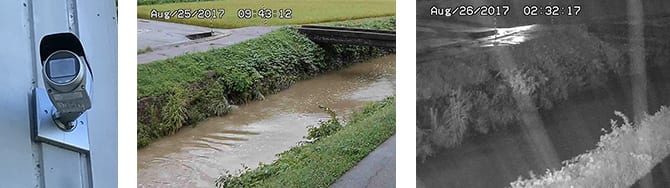 Cameras can be installed to monitor the downstream near the factory as a countermeasure against water damage, which can be monitored on a smartphone 24/7.