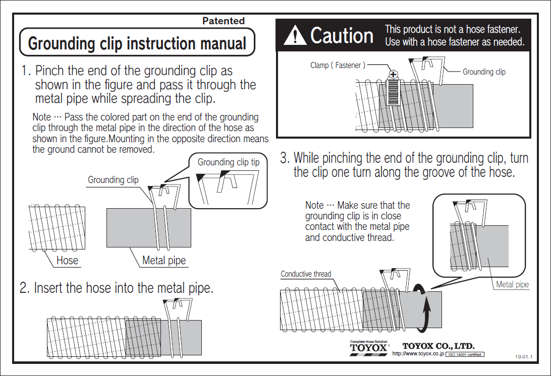 Attachment instructions.