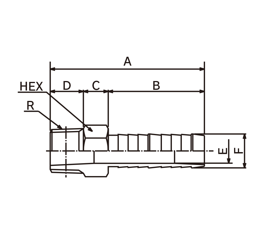 Coupling Standards Chart · Schematic Drawing · TOYOFUSSO HOSE SPECIALIZED FITTING